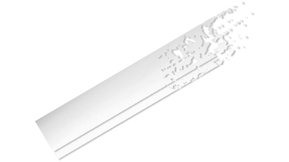 FOLIATEC+Jeu+de+2+bandes+autocollantes+blanc+mat+22x150+cm